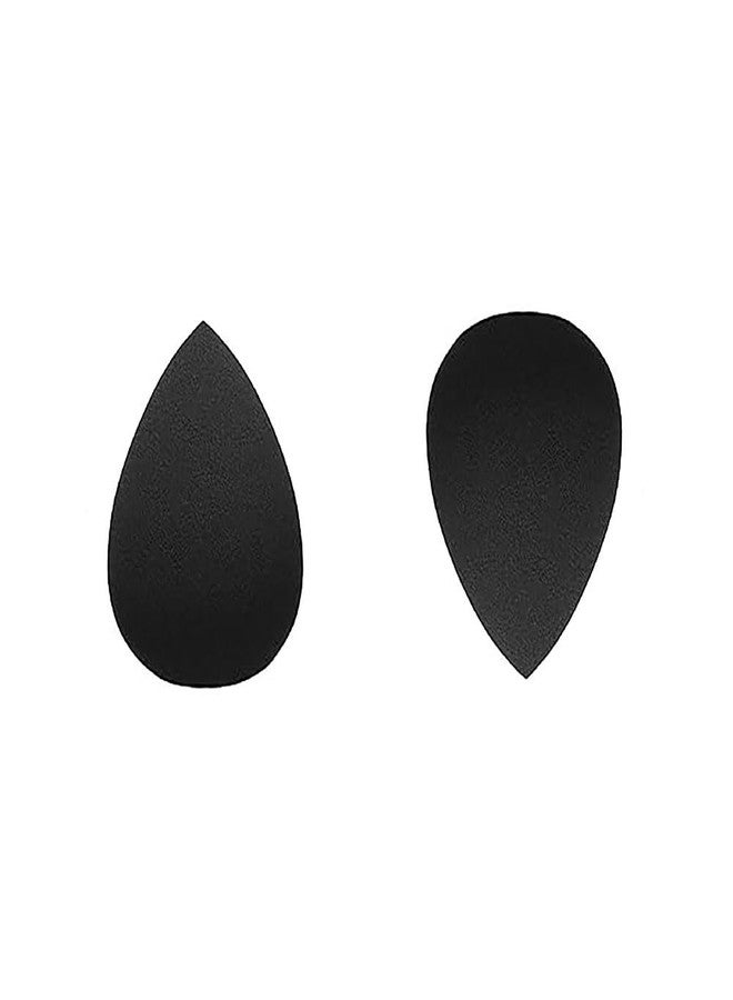 Veoni Belle (Pack of 2) black Mini Beauty Blender Makeup Sponges Big Makeup Sponge With Small Beauty Blender Latex Free Sponge For Makeup Washable Makeup Sponge Soft Foam Make up Sponges Multicolour Sponges - Image 1
