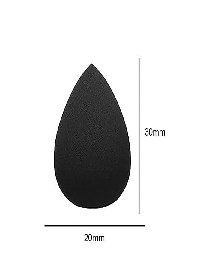 Veoni Belle (Pack of 2) black Mini Beauty Blender Makeup Sponges Big Makeup Sponge With Small Beauty Blender Latex Free Sponge For Makeup Washable Makeup Sponge Soft Foam Make up Sponges Multicolour Sponges - Image 3