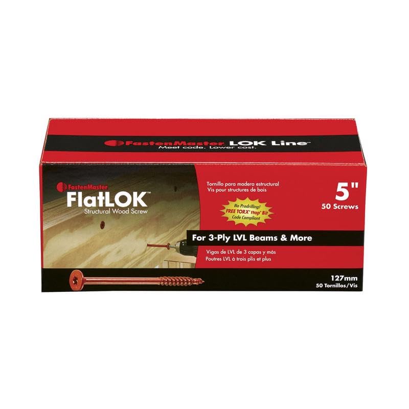 FASTENMASTER Wood Screw 5"" L - Image 1