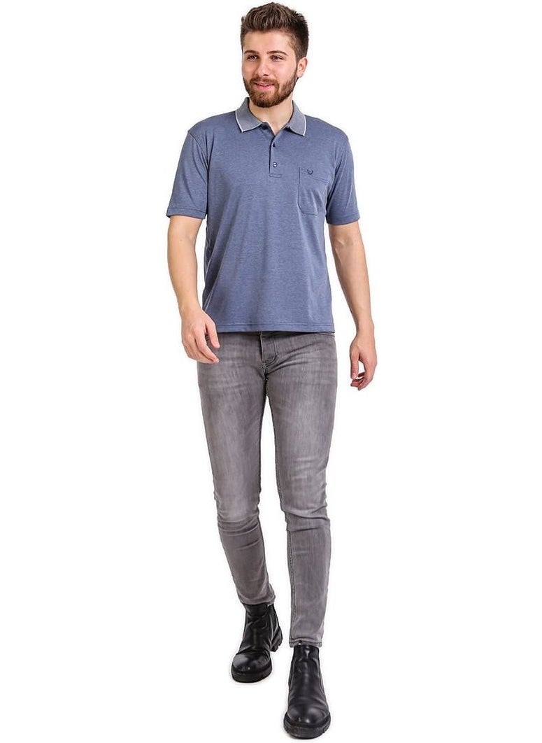 Simenti - Polo Collar Relaxed Fit Pocket T-shirt Special Production Regular Fit - Image 1