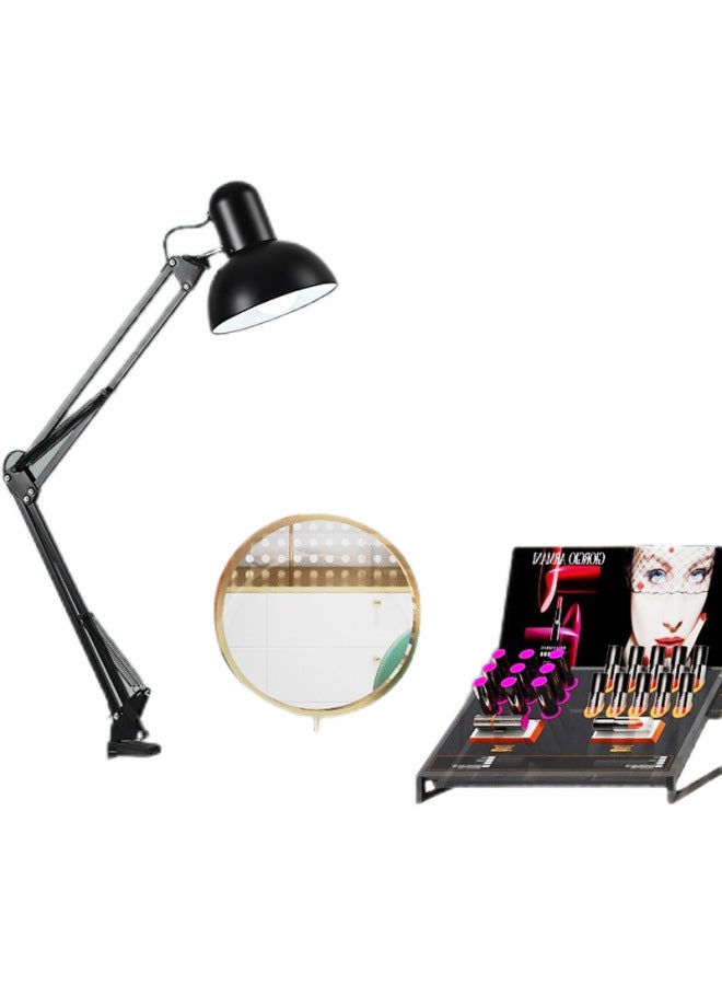 Generic Long Arm Folding 37cmLED Eye Protection Table Lamp Clip Learning And Working Nail Art Eyelash Maintenance Painting Tattoo Embroidery-Color:Red-18 Watt Flying Saucer Led Eye Protection Bulb (exclusively For Tattoo And Embroidery)  - Image 3
