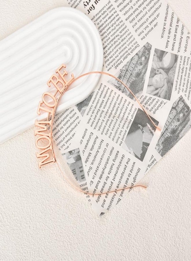 Guqqeuc Mom to Be Headband for Baby Shower Tiara Gender Reveal Party Hair Accessories for 1st Time Mommy to Be Hairbands Gifts for New Mother Gifts for Sister Friends - Image 5