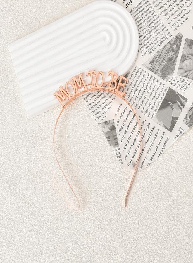Guqqeuc Mom to Be Headband for Baby Shower Tiara Gender Reveal Party Hair Accessories for 1st Time Mommy to Be Hairbands Gifts for New Mother Gifts for Sister Friends - Image 4