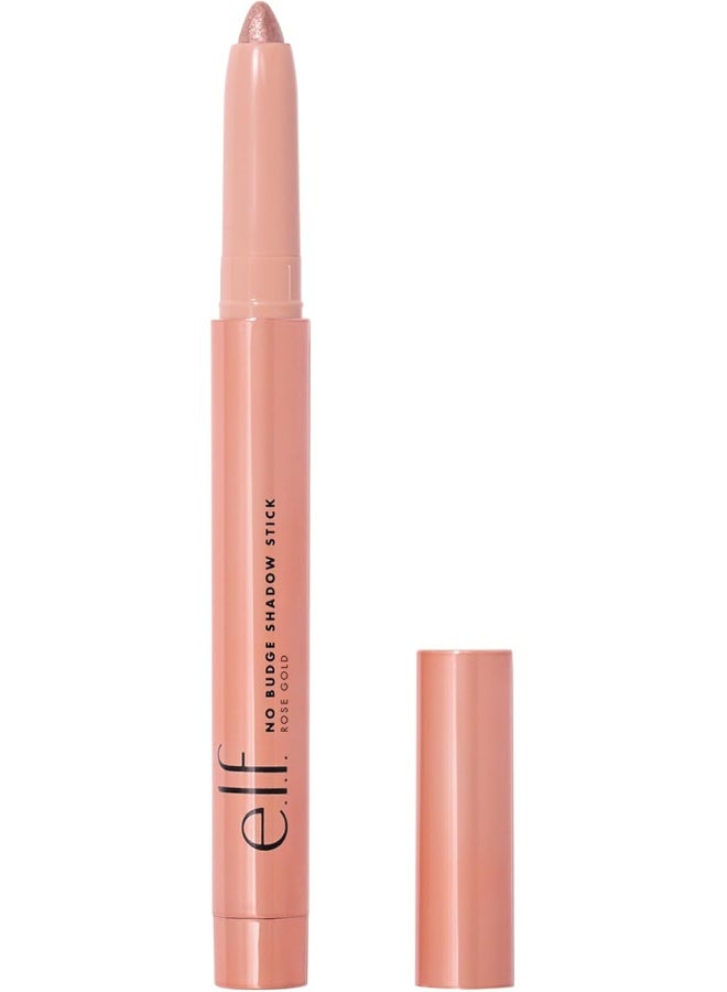 elf No Budge Retractable Eye Liner Black & Lash 'N Roll Mascara, Curling Mascara for Visibly Lifted Eyelashes, Lifts and Separates Eyelashes, Long-Lasting Formula, Vegan & Cruelty Free, Deep Brown, 9.2 g & No Budge Shadow Stick - Rose Gold Rose Gold Bundle - Image 4
