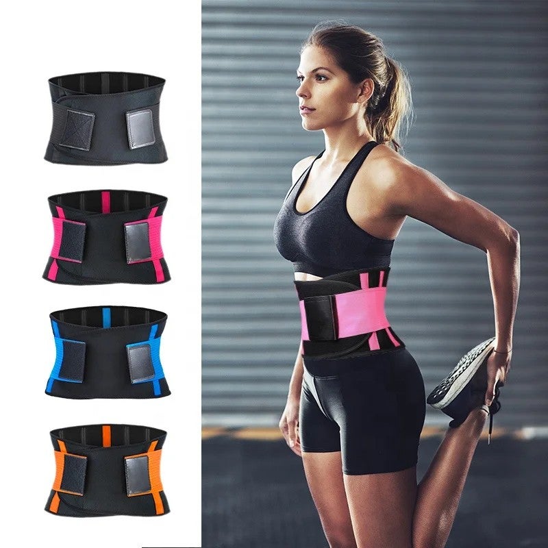 Bluejw Adjustable Waist Trainer Belt Back Support - Waist Trimmer Sweat Belt for Women Men - Fitness Weightlifting Gym Tummy Slimming Utility Belt - Image 5