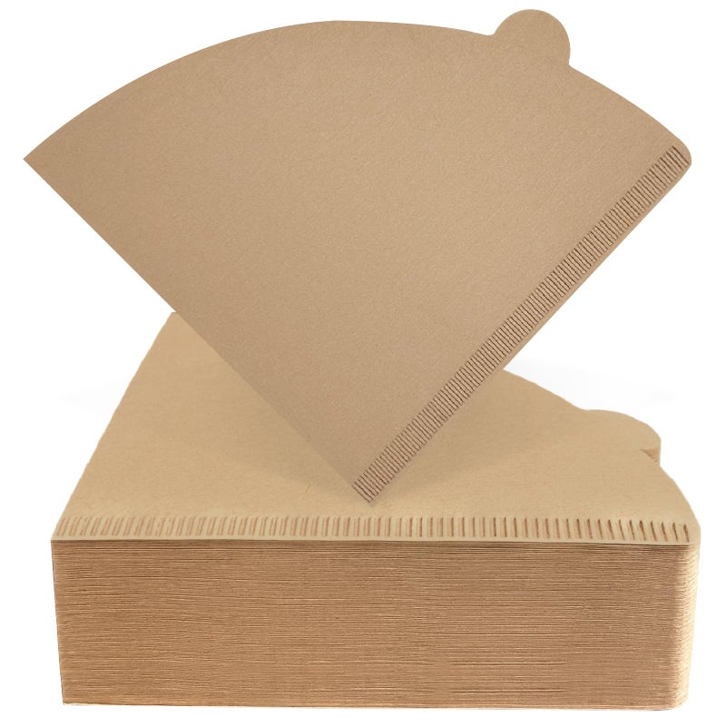 DechoPak 200 Count Coffee Filters 2, Cone Coffee Filters, Unbleached Natural Disposable Paper Filter 2-4 Cup Fits for Pour Over Dripper and Coffee Maker, Suitable for Home Coffee Shop Commercial - Image 1
