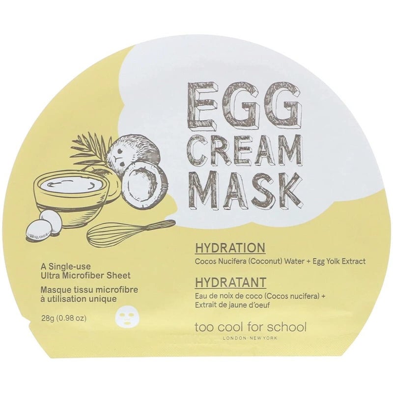 Too Cool For School Egg Cream Mask Hydration, 1 Count - Image 1