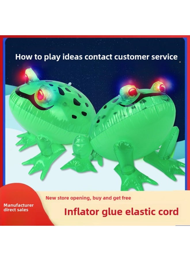 PVC Luminous Inflatable Frog Toad Balloon Cubs Stall Night Market Net Red Children's Toys Wholesale-Color:Repair Glue  - Image 2