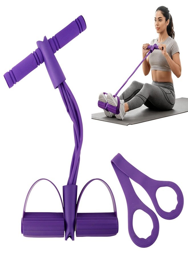 Yonderfume 21 Fitness Resistance Bands with Pedal Ankle Puller, Full Body Strength Training Equipment for Home Gym, Sit Up Assist, Toning Arms, Legs, Waist(Size:6 Tube) - Image 3