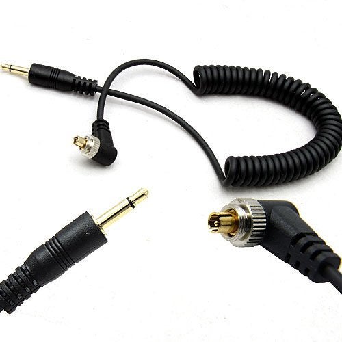 DSLRKIT 3.5mm to Male Flash PC Sync Cable with Screw Lock - Image 3