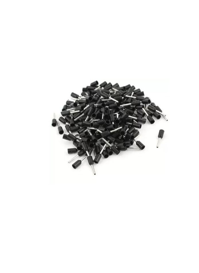 Generic Insulated Ferrules Terminal Block Cord End Wire Tubular Connector Electrical Crimp Cable Lugs Terminal Cable Crimp Cable Sleeve for Wire Connection Pack of 100 6mm  E6012 Black  - Image 3
