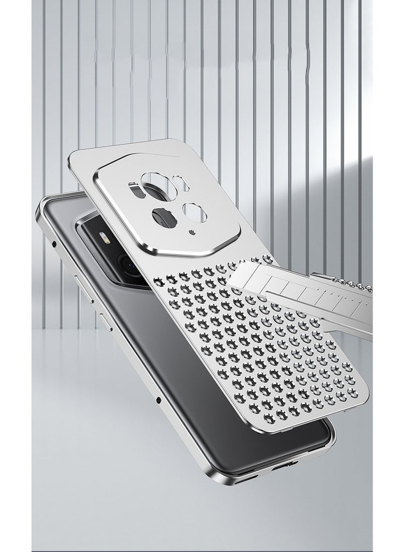 general Case Compatible with Honor Magic6 RSR Porsche Design Case, Luxury Honeycomb Heat Dissipation Hollow Aluminum Metal Shockproof Protective Cover for Honor Magic 6 RSR - Image 2