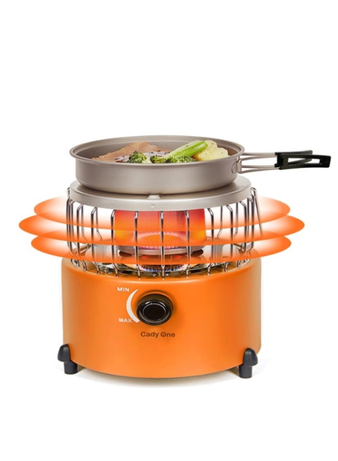Cady One 2 in 1 Portable Propane Heater & Stove Pro Outdoor Camping Gas Stove Camp for Ice Fishing Backpacking Hiking Hunting Survival Emergency  - Image 2