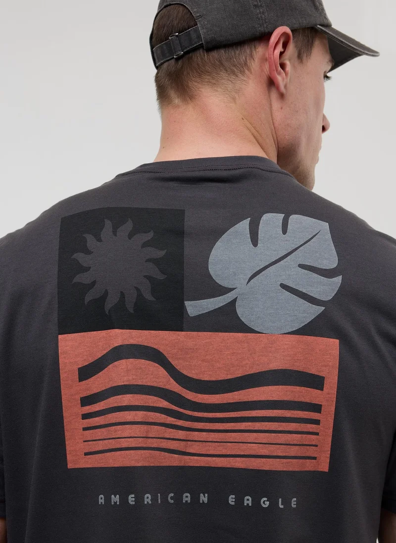 American Eagle Logo Crew Neck T-Shirt