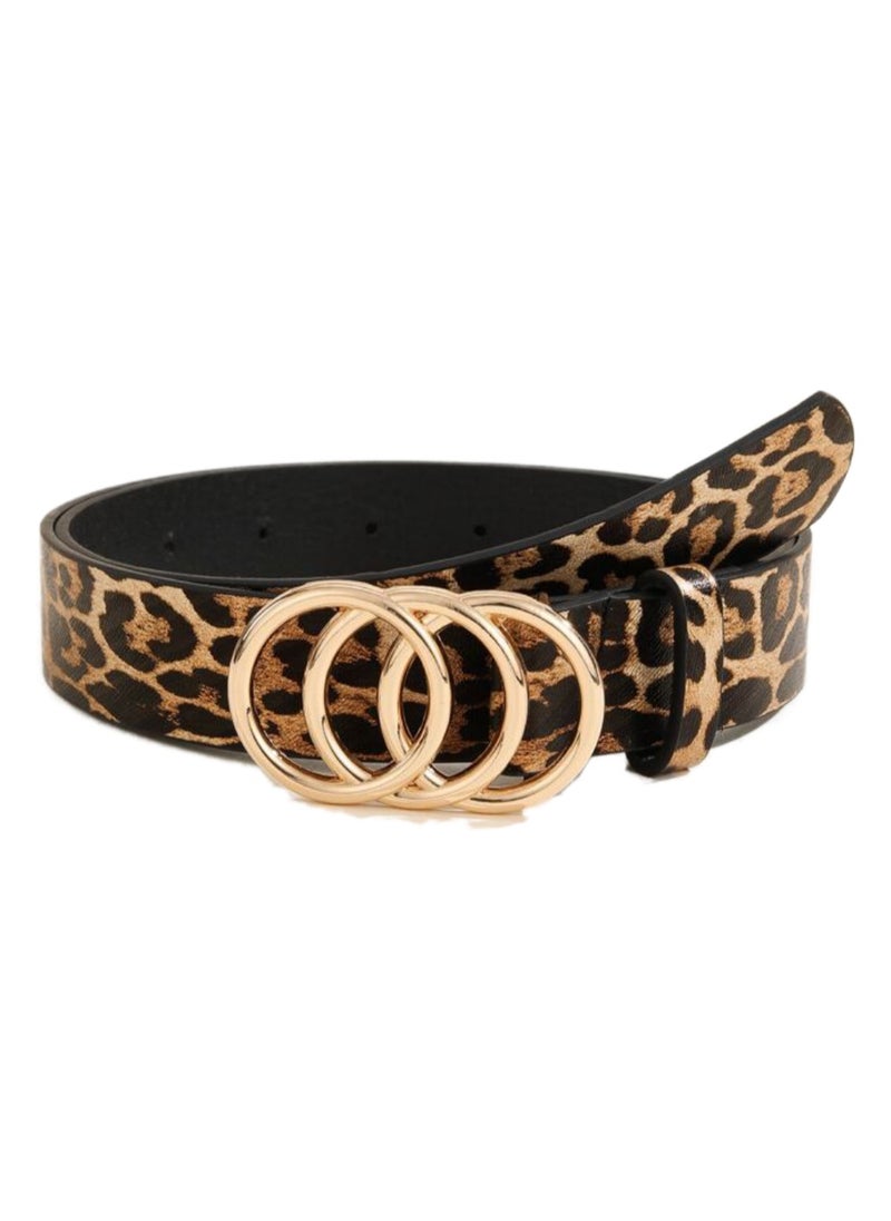 Shein 1pc Fashionable Multi-Ring Decor Waist Belt, Suitable For All Seasons  SHEIN  - Image 1