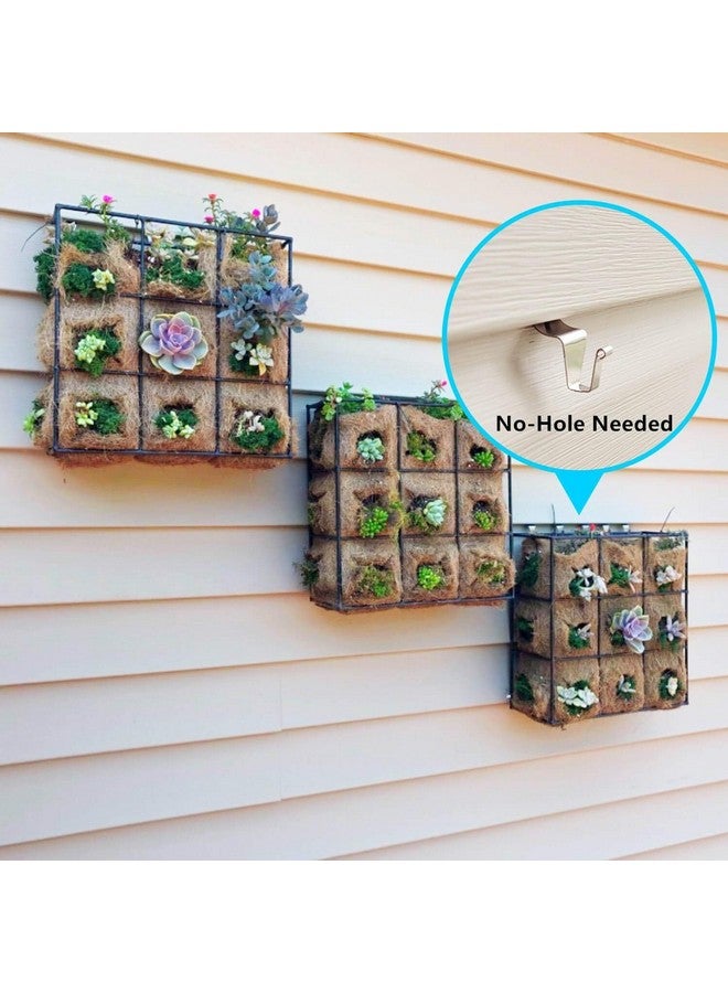 MIUKAA Vinyl Siding Hooks (4-Pack), Stainless Steel No Hole No Damage Siding Clips Hangers for Hanging Outdoor, Hooks for Outdoor String Lights, Patio Decor, Front Porch Decor, Wreath Decor - Image 2