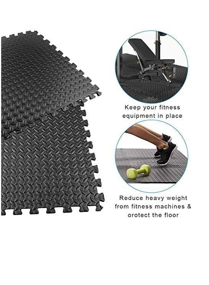 XiuWoo Puzzle Exercise Mats, 1/2” Thick Foam Interlocking Tiles for Gyms, Flooring, Workout, Gym Equipments  - Image 2