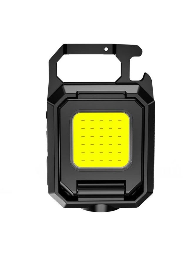 Portable Work Lamp Mini Portable Small Flashlight Strong Light Multifunctional Backpack Buckle Lamp Auto Repair Keychain Lamp 