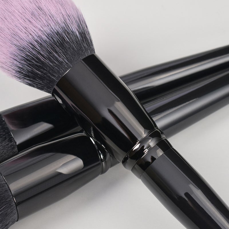 Makeup Brush Set 18 Piece Black: Soft Synthetic Fibers - Beginner-Friendly, Versatile Use for Makeup Beginners and Professional Makeup Application - Image 5