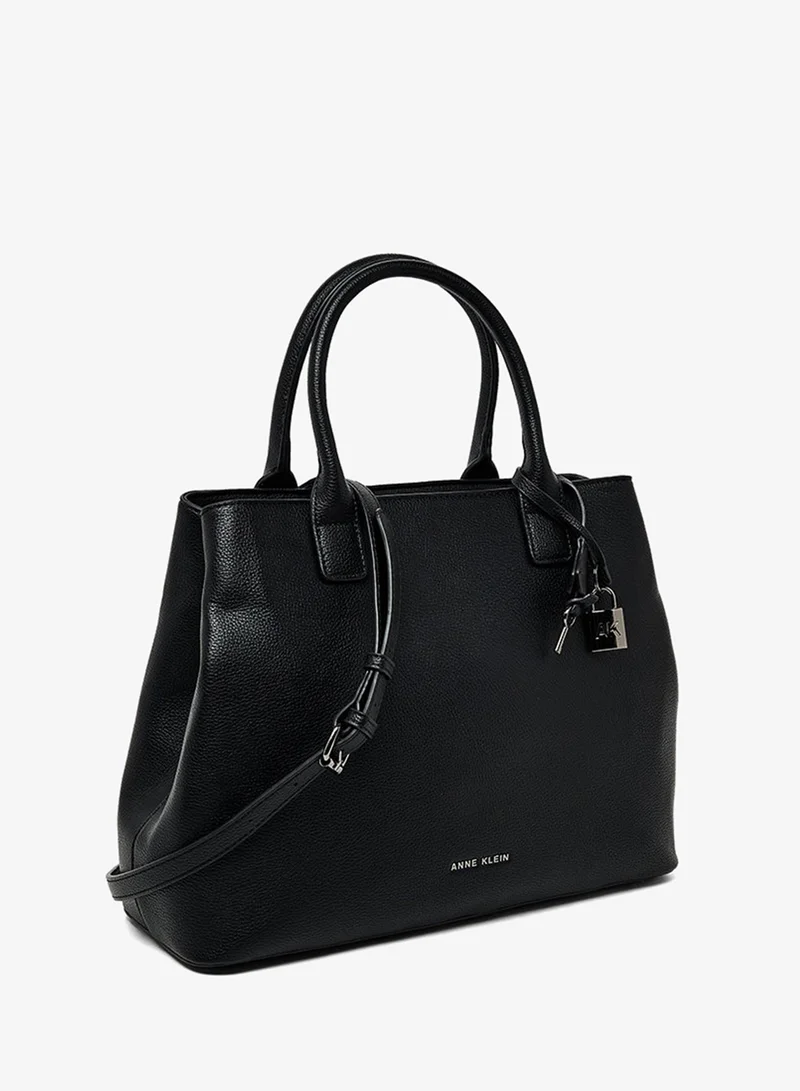 ANNE KLEIN  Anne Klein Textured Zippered Satchel Bag for Women | Best Price UAE