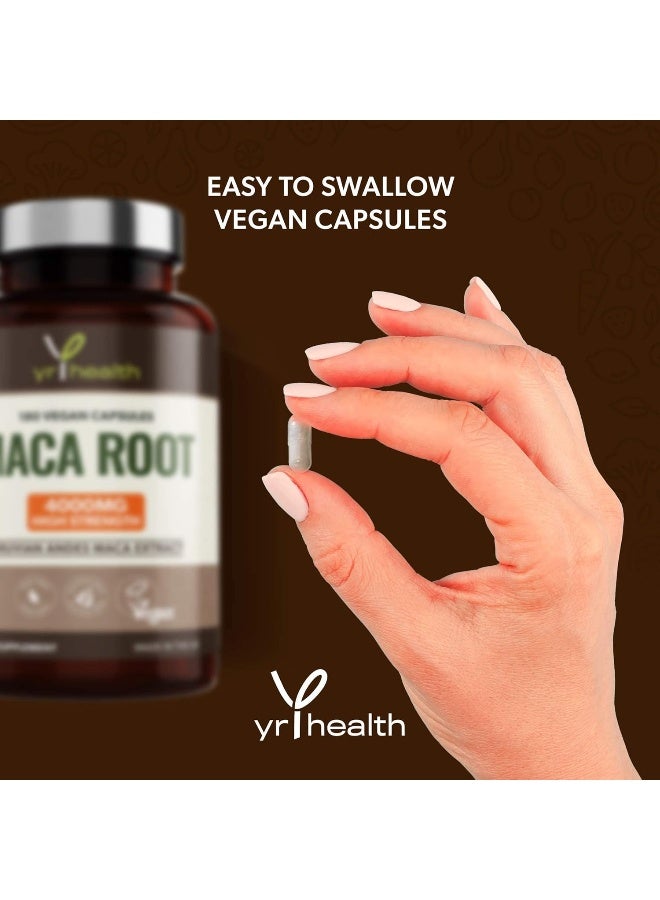 الصحةسنة جذر الماكا 4000 مجم، 180 كبسولة نباتية - Image 4