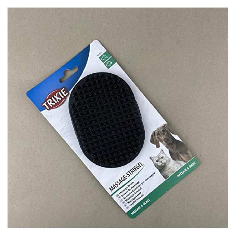 Trixie Deshedding Massage Brush for Dogs & Cats, Gentle Care for Top Coat & Base Coat, Stimulates the Blood Flow of your Pets Removes Unwanted and Loose Hair Easy to Massage - 13 x 9 cm - Image 4