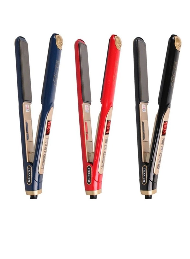 ENZO Professional Hair Straightener 2 in 1 Titanium Ceramic Coating Keratin Straight Curling Irons PTC Quickly Warm Up Hair Care EN-5188 - Image 4