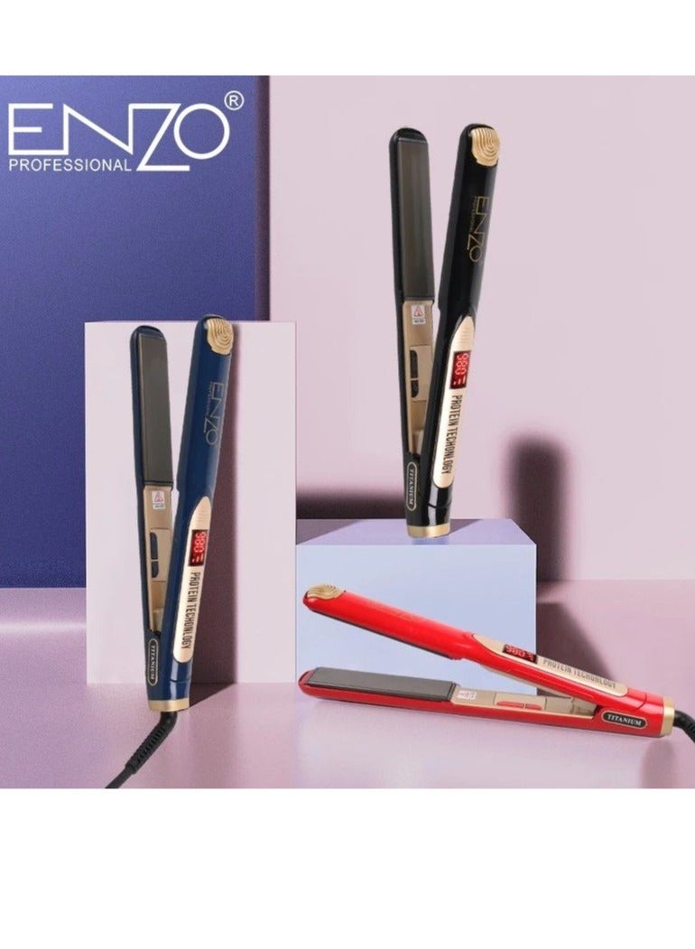 ENZO Professional Hair Straightener 2 in 1 Titanium Ceramic Coating Keratin Straight Curling Irons PTC Quickly Warm Up Hair Care EN-5188 - Image 3