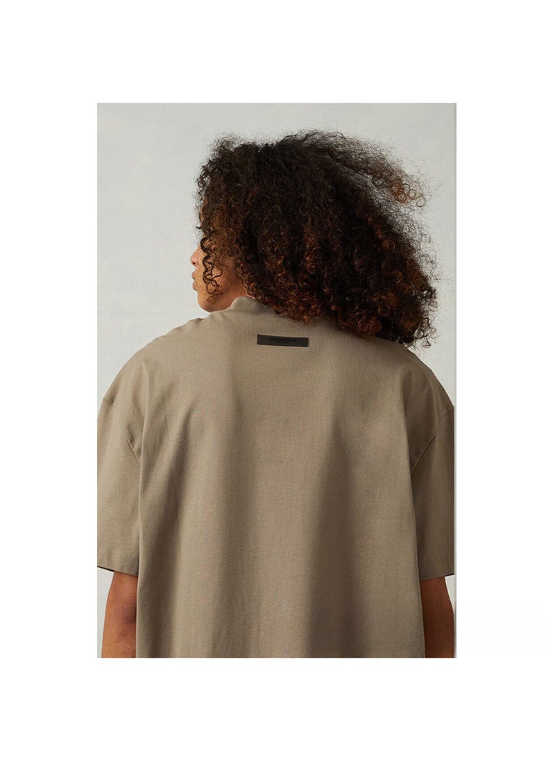 Generic - 2022SS Short Sleeve FOG Velvet Tee Essentials Fashion Desert - Image 1