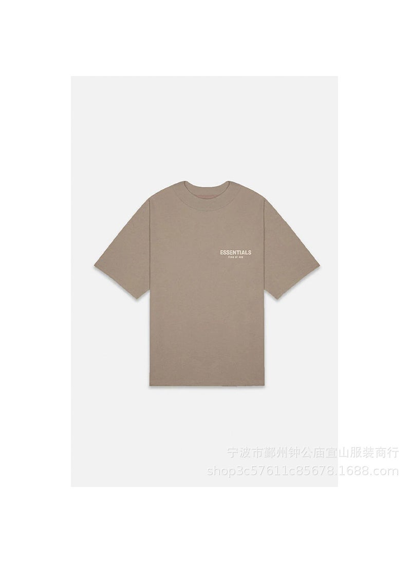 Generic - 2022SS Short Sleeve FOG Velvet Tee Essentials Fashion Desert - Image 1