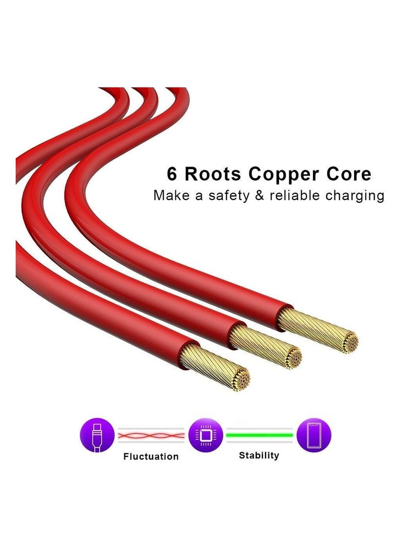 TIGER كابل شحن سريع من نوع Type-C بقدرة 30W WARP/6A – كابل شحن ومزامنة بيانات عالي السرعة لهواتف OnePlus 8، 8 Pro، 7، 7T، 6T، 6، 5، 5T، 3T، 3 – متين، خالي من التشابك وآمن لتوصيل الطاقة للشحن السريع - Image 3