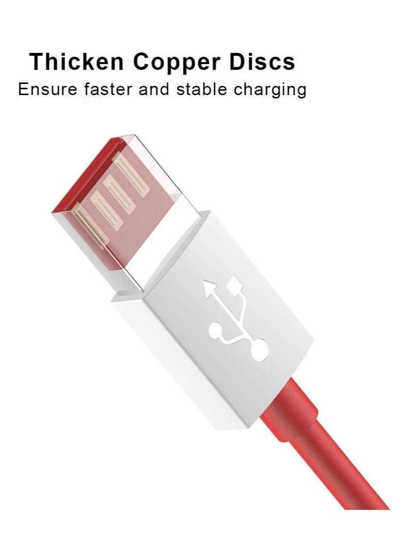 TIGER كابل شحن سريع من نوع Type-C بقدرة 30W WARP/6A – كابل شحن ومزامنة بيانات عالي السرعة لهواتف OnePlus 8، 8 Pro، 7، 7T، 6T، 6، 5، 5T، 3T، 3 – متين، خالي من التشابك وآمن لتوصيل الطاقة للشحن السريع - Image 5