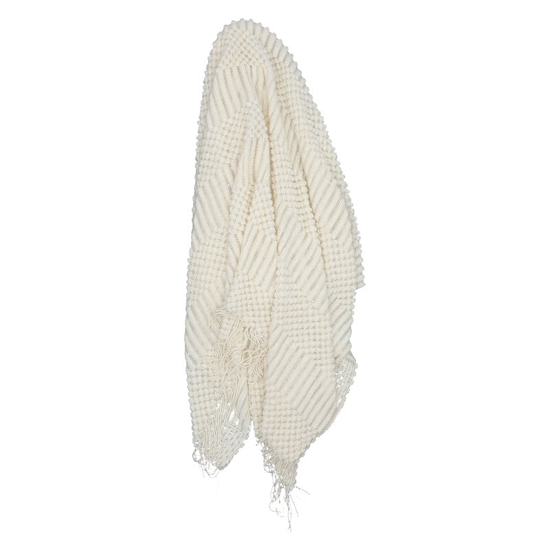 Multifunctional Throw Blanket Tassel Blanket Office Nap Blanket Comfortable Blanket - Image 1