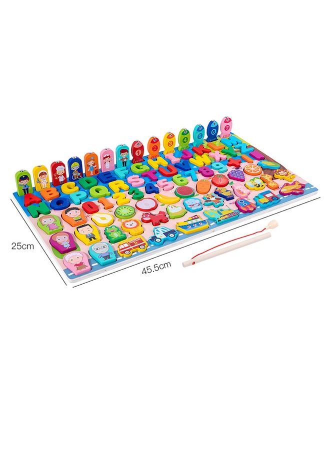 ZCM-HAPPY 9 in 1 Alphabet and Number Development Fishing Toy  - Image 4