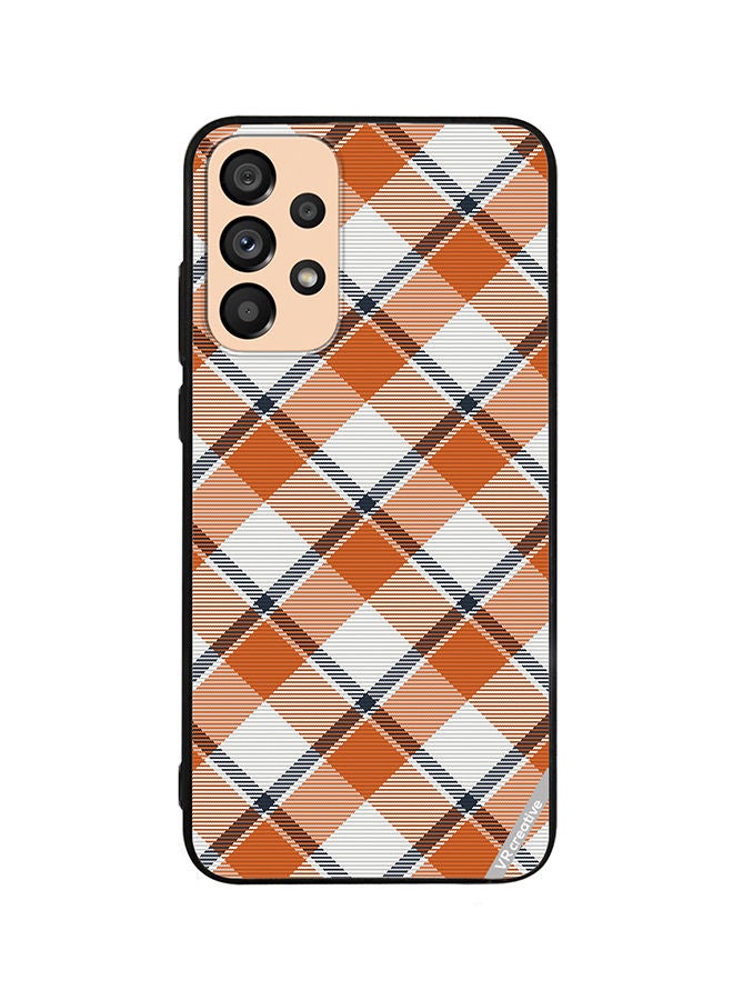 VR CREATIVE Protective Case Cover For Samsung Galaxy A33 5G Check Texture Design Multicolour - Image 1