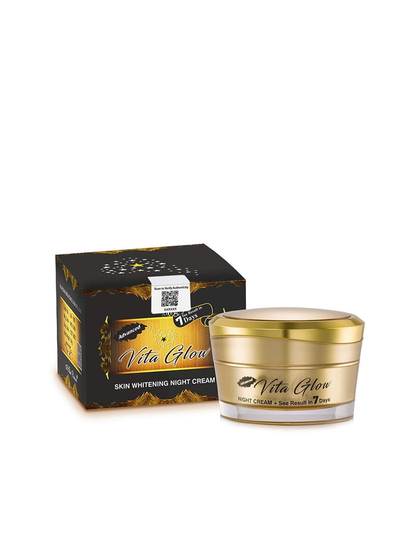 Vita Glow Advanced Vita Glow Skin Whitening Night Cream – Achieve Brighter, Even-Toned Skin in 7 Days