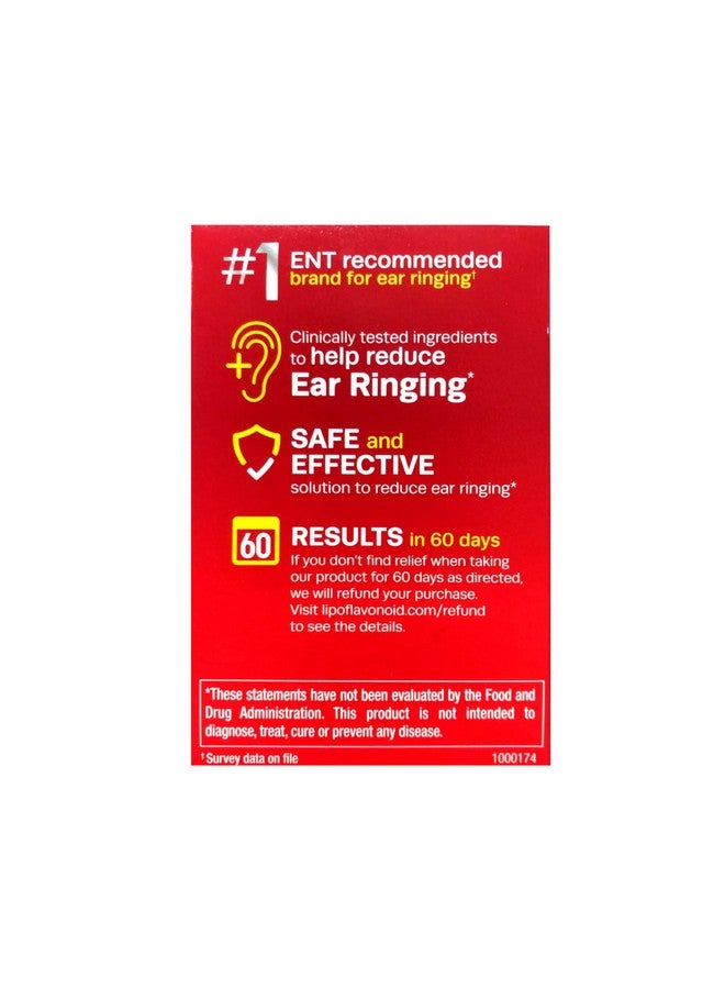 Lipo-Flavonoid Lipo-Flavonoid Dietary Supplement Caplets for Ear Ringing - 100 Count  - Image 4