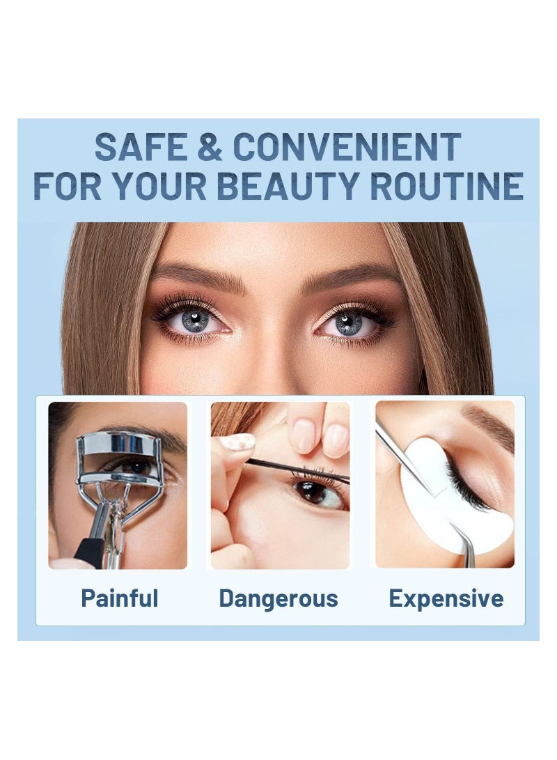 KASTWAVE Heated Eyelash Curler, Electric Eyelash Curler, USB Rechargeable Lash Curler, Anti-Burn Quick Heating Natural Curl Eyelash Curlers for 24H Long Lasting - Image 3