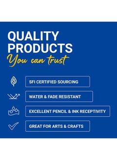 Royal Brites White Poster Board, Medium Size Presentation Board, 14 X 22 Inches (8 Sheet Pack)  - Image 4