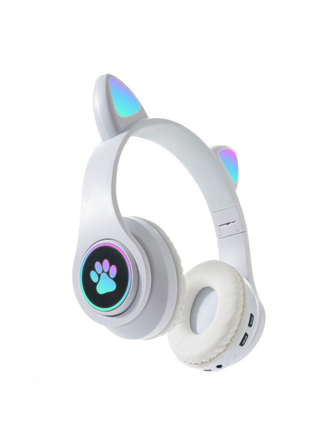 Neutral New B39b Luminous Cat Ears Cute Cat Claw Cool Headset Bluetooth Headset Game Headset Batch - Image 2