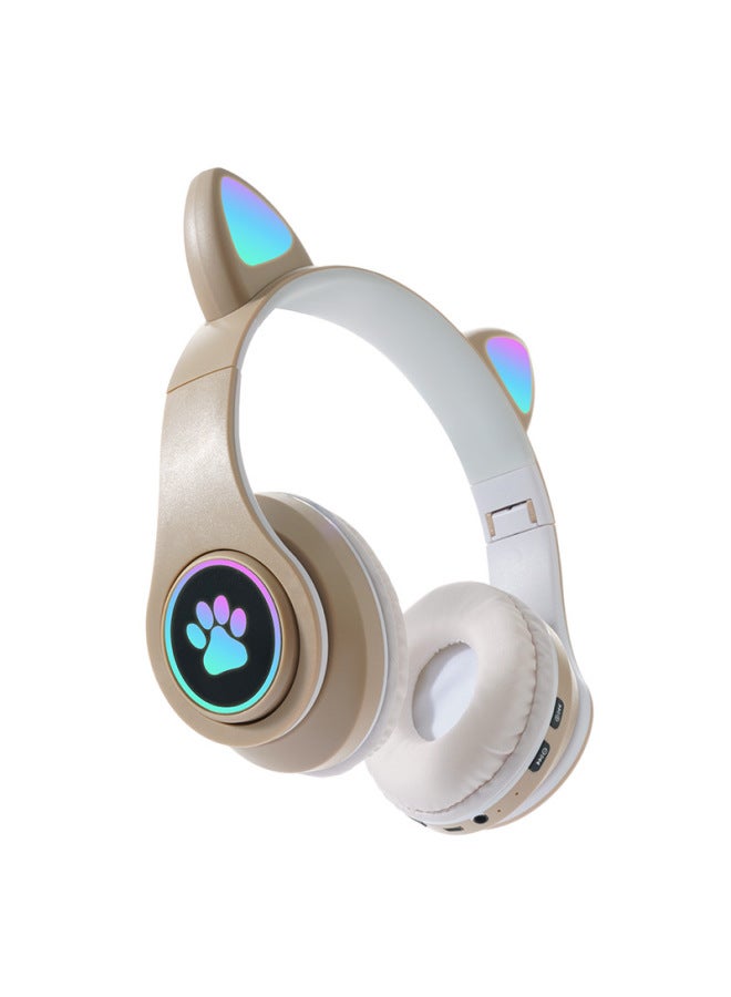 Neutral New B39b Luminous Cat Ears Cute Cat Claw Cool Headset Bluetooth Headset Game Headset Batch - Image 4