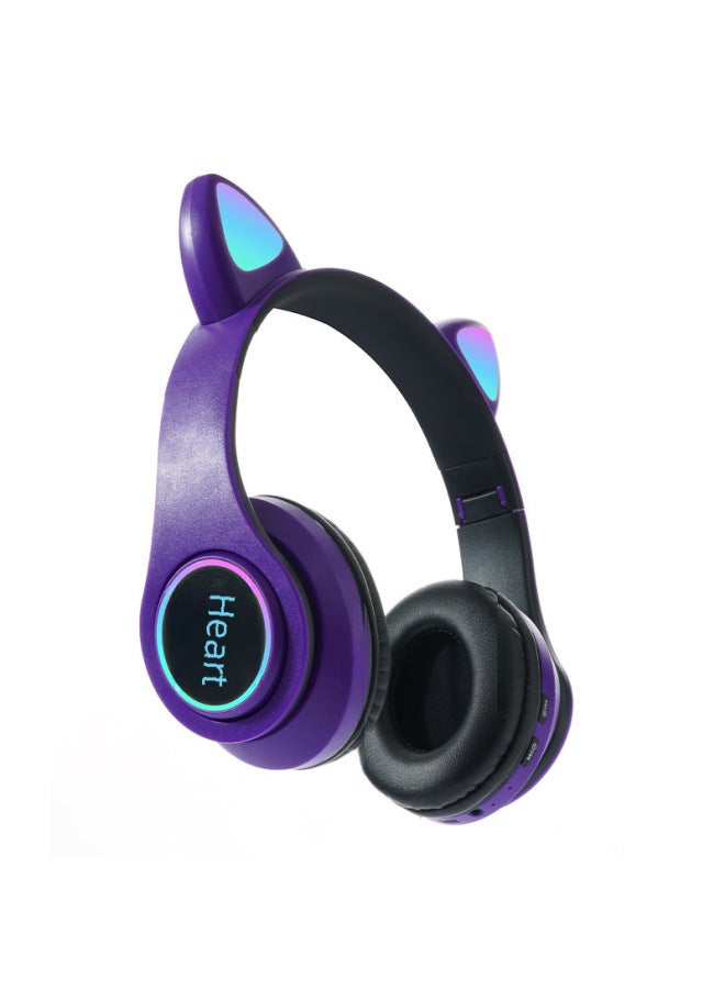 Neutral New B39b Luminous Cat Ears Cute Cat Claw Cool Headset Bluetooth Headset Game Headset Batch - Image 3