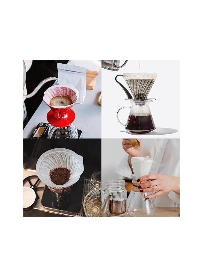 Premium Naturally Whitened Coffee Filter Paper – 50 Count | Disposable Cone Coffee Filters for 2-4 Cup Brewing | Durable | Tear-Resistant | Easy Cleanup | Compatible with Most V-Shaped Coffee Makers | Perfect for Smooth and Rich Coffee Flavor - Image 5
