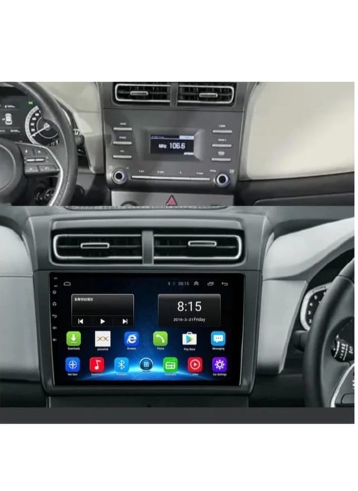 Hyundai Creta 2021 -2023  Screen This modern, high-tech screen adds comfort and distinction to your driving experience. It allows you to view your trip information clearly and in high definition, and provides an easy way to communicate with the world around you. This screen features superior performance and innovative technology, making it an ideal choice for those looking to enhance their driving experience.