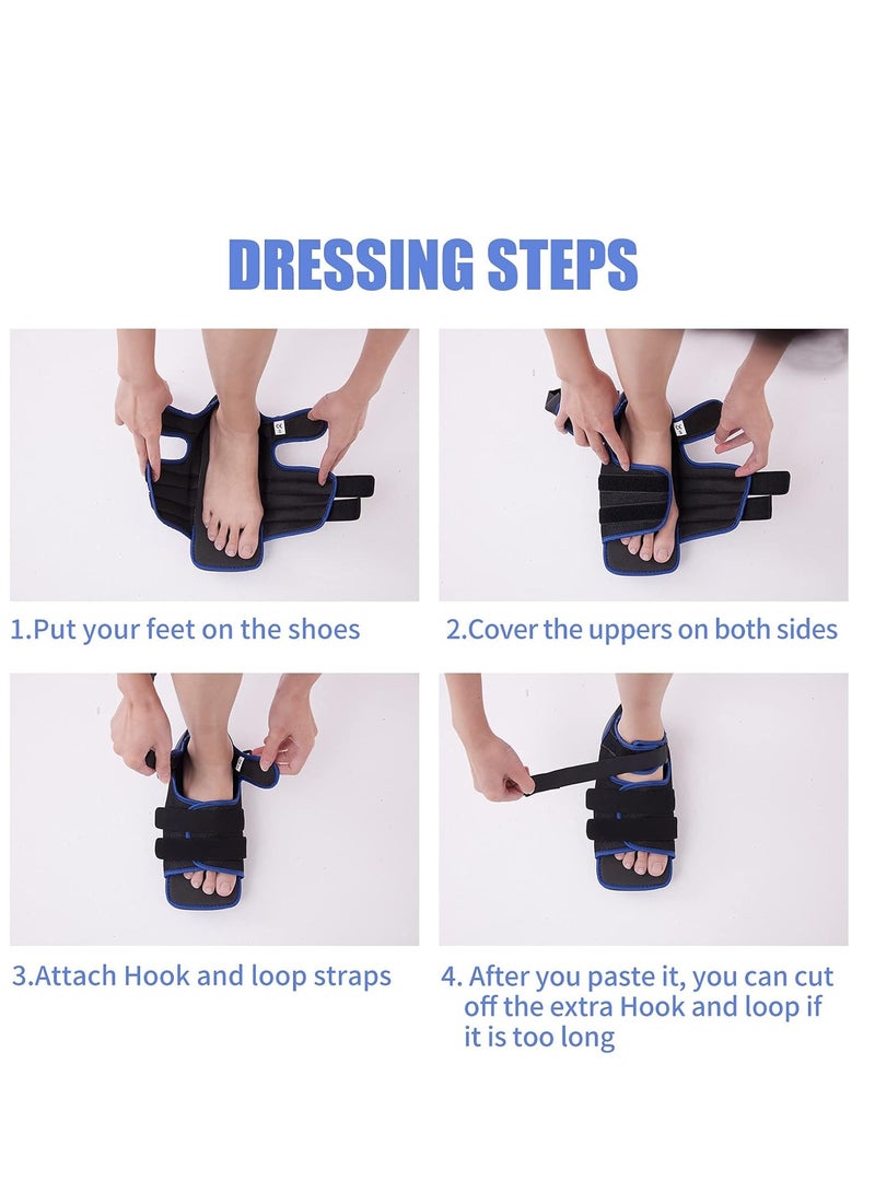 أحذية الجص أحذية التمريض أحذية التمريض أحذية التمريض أحذية الكسور أحذية الجص أحذية الجص أحذية الجص أحذية واحدة يسار ويمين استخدام تقليل الضغط على أصابع القدم مضادة للانزلاق إعادة التأهيل - Image 4