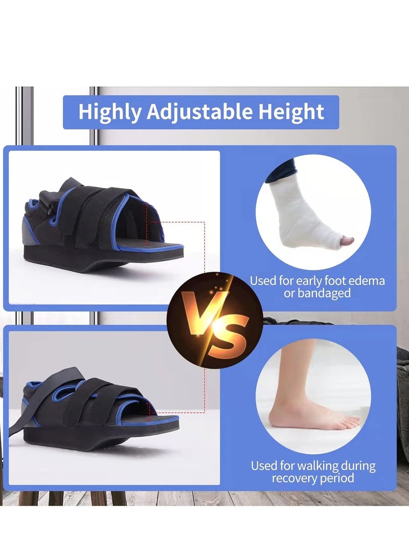 أحذية الجص أحذية التمريض أحذية التمريض أحذية التمريض أحذية الكسور أحذية الجص أحذية الجص أحذية الجص أحذية واحدة يسار ويمين استخدام تقليل الضغط على أصابع القدم مضادة للانزلاق إعادة التأهيل - Image 3