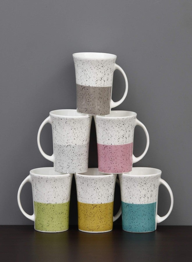 Femora Indian Ceramic Handmade Multicolor Tea Cup Coffee Cup- 6 pcs- 160 ML - Small Serving - Image 2