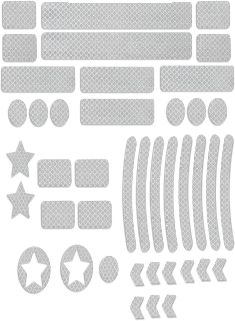 GGOOT Reflective Bike Stickers - Retro Reflective Decals For Helmets - Adhesive Night Safety Stickers for Mailbox Nighttime Visibility & Safety - Image 5