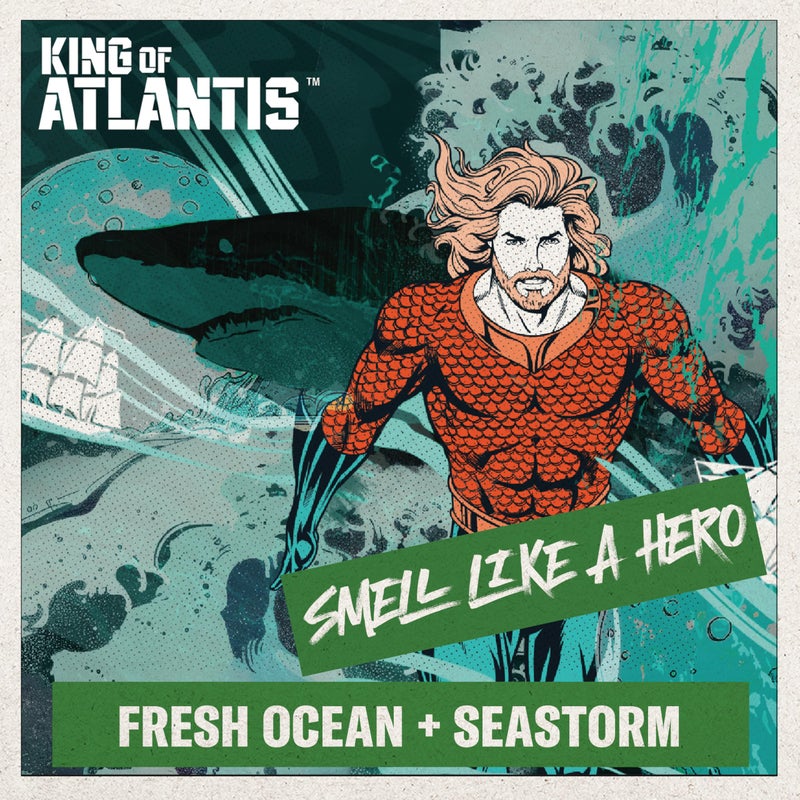 Old Spice Body Wash for Men, Aquaman: King of Atlantis, 3X Defense, 24/7 Shower Fresh with Lasting Scent, Cleansing 2-in-1 Body & Face Wash, Smell Like a Hero, Fresh Ocean and Seastorm Scent, 24 oz - Image 4