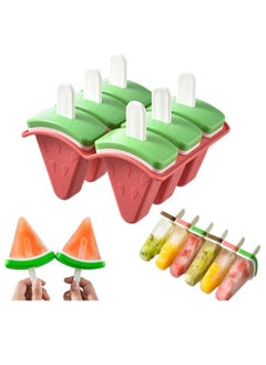 Y&D Ice Lolly Moulds with Sticks, 6 Popsicle Mould BPA Free Cream Reusable Pop Holders for Kids Babies Adults DIY Fruit, Yogurt, Juice, Homemade  - Image 1